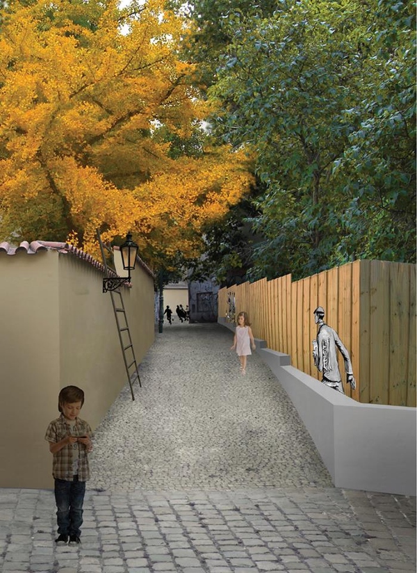 Tajn� zahradu uct�va�� Ginkga - pra�sk� projekt Richarda Bur