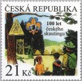 poštovní známka 100 let českého skautingu poštovní známka 100 let českého skautingu